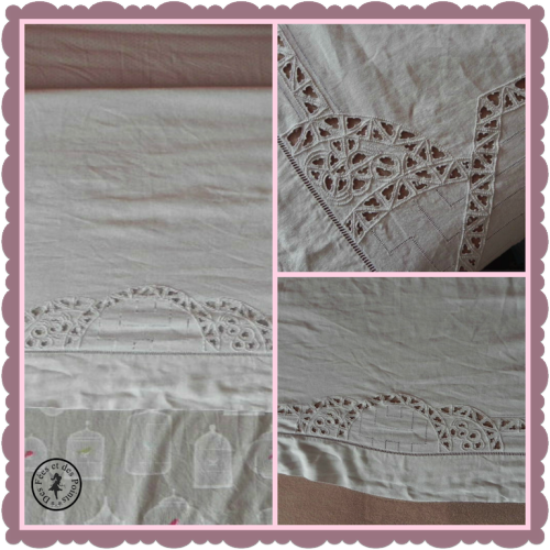 drap ancien beau 1