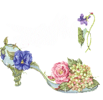 Gif Chaussure à fleurs